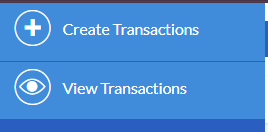 Transactions actions menu